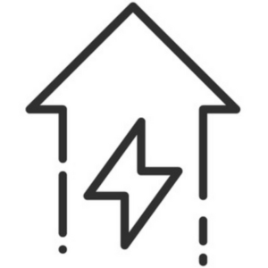 Icon der Energieeffizienzsteigerung